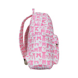 USA BA0285 pink bow zipper backpack