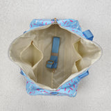 USA BA0286 blue bows Duffle Bag 18.5x11.2x7.9 inches