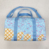 USA BA0286 blue bows Duffle Bag 18.5x11.2x7.9 inches