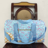 USA BA0286 blue bows Duffle Bag 18.5x11.2x7.9 inches