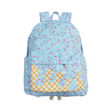 7.24 USA BA0297 blue ice cream  zipper schoolbag