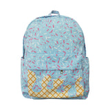 7.24 USA BA0297 blue ice cream  zipper schoolbag