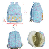 7.24 USA BA0297 blue ice cream  zipper schoolbag