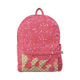 BA0300 ice cream pink zipper backpack