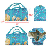 BA0304  Ice Cream blue duffel bag