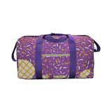 BA0321 purple icecream Duffle Bag 18.5x11.2x7.9 inches