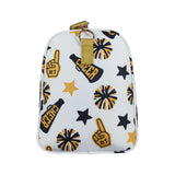 BA0370 CHEER yellow zipper bag 18.5x11.2x7.9 inches