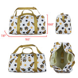 BA0370 CHEER yellow zipper bag 18.5x11.2x7.9 inches