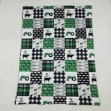 Farm green blanket