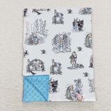 BL0092-- Easter blue blanket