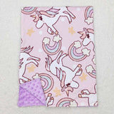 BL0100--unicorn pink blanket