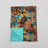 BL0163 western cowboy Blankets 29x43 inches