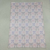 BL0191 Baby pink bow Blankets