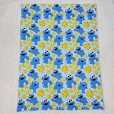 BL0195 Baby newborn blue yellow cookie Blankets