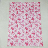 BL0206 Baby pink bow  Blankets