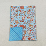 USA BL0214 Baby blue boot Blankets