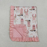 BL0246  baby boot western blanket