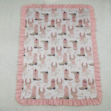 BL0246  baby boot western blanket
