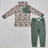 BLP0491  long sleeve hunting pullover boy camo outfits