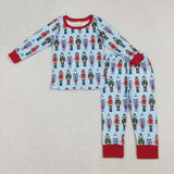 Matching Baby girls boys Christmas long sleeve pajamas