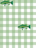 4.16 Pre-order BLP1425 boys fish long sleeve checkered green pant outfits