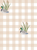 4.16 Pre-order BLP1426 boys duck blue long sleeve checkered pant outfits