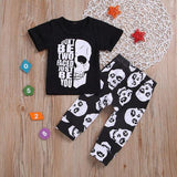 Halloween skull black boy outfits