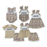 Matching Baby girls boys MAMA'S outfits camo clothing embroidery
