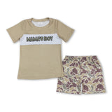 Matching Baby girls boys MAMA'S outfits camo clothing embroidery