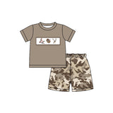 Duck pheasant deer top camo shorts boys clothes