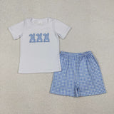 matching toddler clothes  embroidery bunny print set boys easter summer clothing