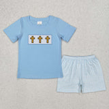 matching toddler clothes  embroidery bunny print set boys easter summer clothing