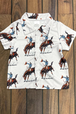 white cowboy T-shirt