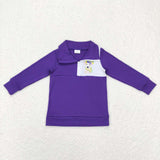 BT0492--Mardi Gras long sleeve embroidery dog pullover