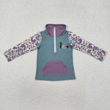 BT0928 long sleeve mallard ducks pullover