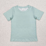 BT1081 Boys dog hunting duck green short sleeve top