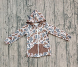 Pre-order BT1376 baby boys brown camo coat top