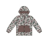 Pre-order BT1376 baby boys brown camo coat top