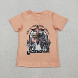 BT1618   toddler boy clothes cowboy boy easter summer  top shirt
