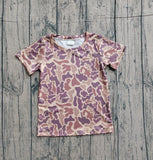 1.20 Pre-order sample BT1714 baby boys camo short sleeve shirt top