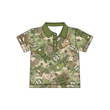 Preorder MOQ 5 pcs Each Style Easter Bunny Camo Polo Kids Matching Clothes-2026.8.19