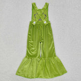SR2013  Christmas green cartoon  jumpsuit