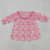 Matching smocked best besie pink bow clothing