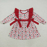 Matching kids Christmas bow long sleeve clothing