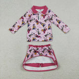 GLD1500 Long sleeve k pop girls yoga set