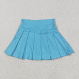 GLK0082 Girls blue Skirt yoga