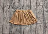 Pre-order GLK0107  Girls girls solid Khaki Skirt yoga
