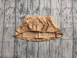 Pre-order GLK0107  Girls girls solid Khaki Skirt yoga