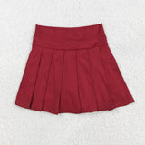 GLK0124 Girls Wine red Skirt yoga