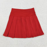 GLK0125 Girls red Skirt yoga